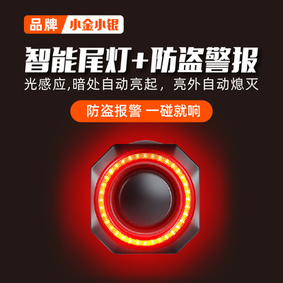 小金小银自行车防盗尾灯报警器