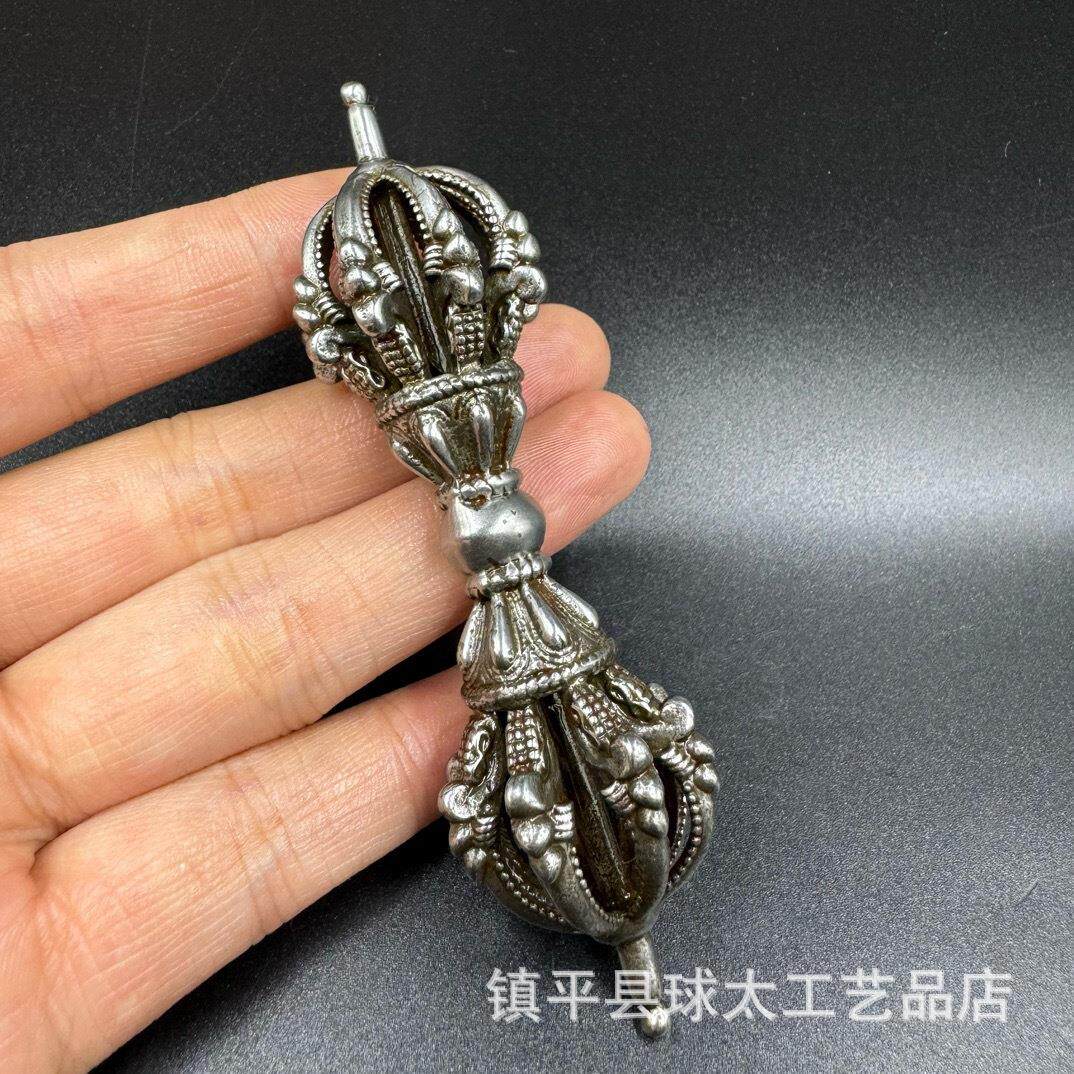 铜器 大号古金刚杵黄铜做旧铜器古玩杂项小摆件