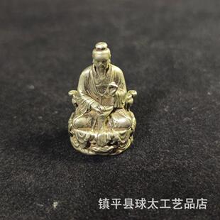 白铜灵宝寸佛藏式迷你摆件实心小佛像桌面装饰工艺品摆件古佛像