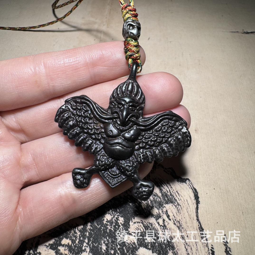 天铁大鹏鸟展翅项链男士复古大鹏鸟吊坠挂件图片