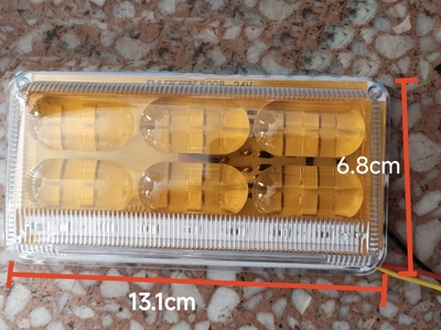金龙宇通中通安凯客车公交车黄白侧边灯超亮LED转向灯照地灯24V