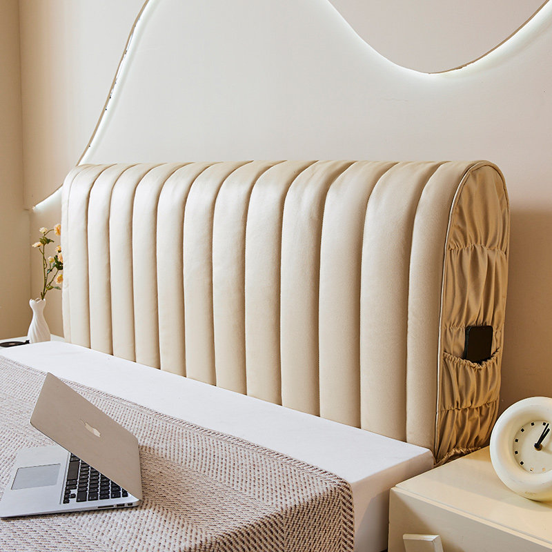 加厚免洗科技布全包床头罩套高档床头套软包高级感皮木保护套弹力,居家布艺,床头罩,淘宝优惠券,粉丝福利购,淘宝优惠卷