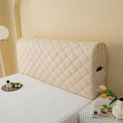 新款全包科技布床头罩套