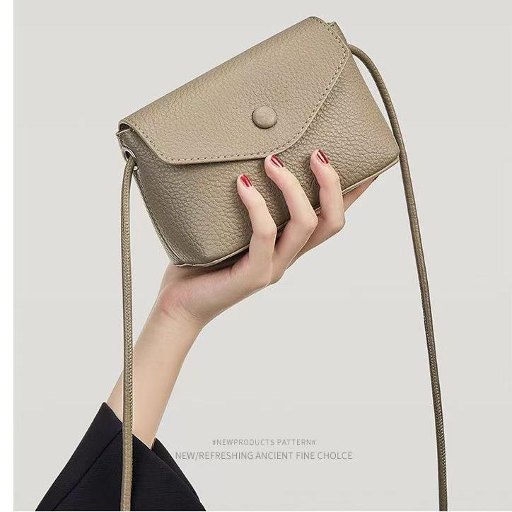 ins风荔枝纹复古气质小方包