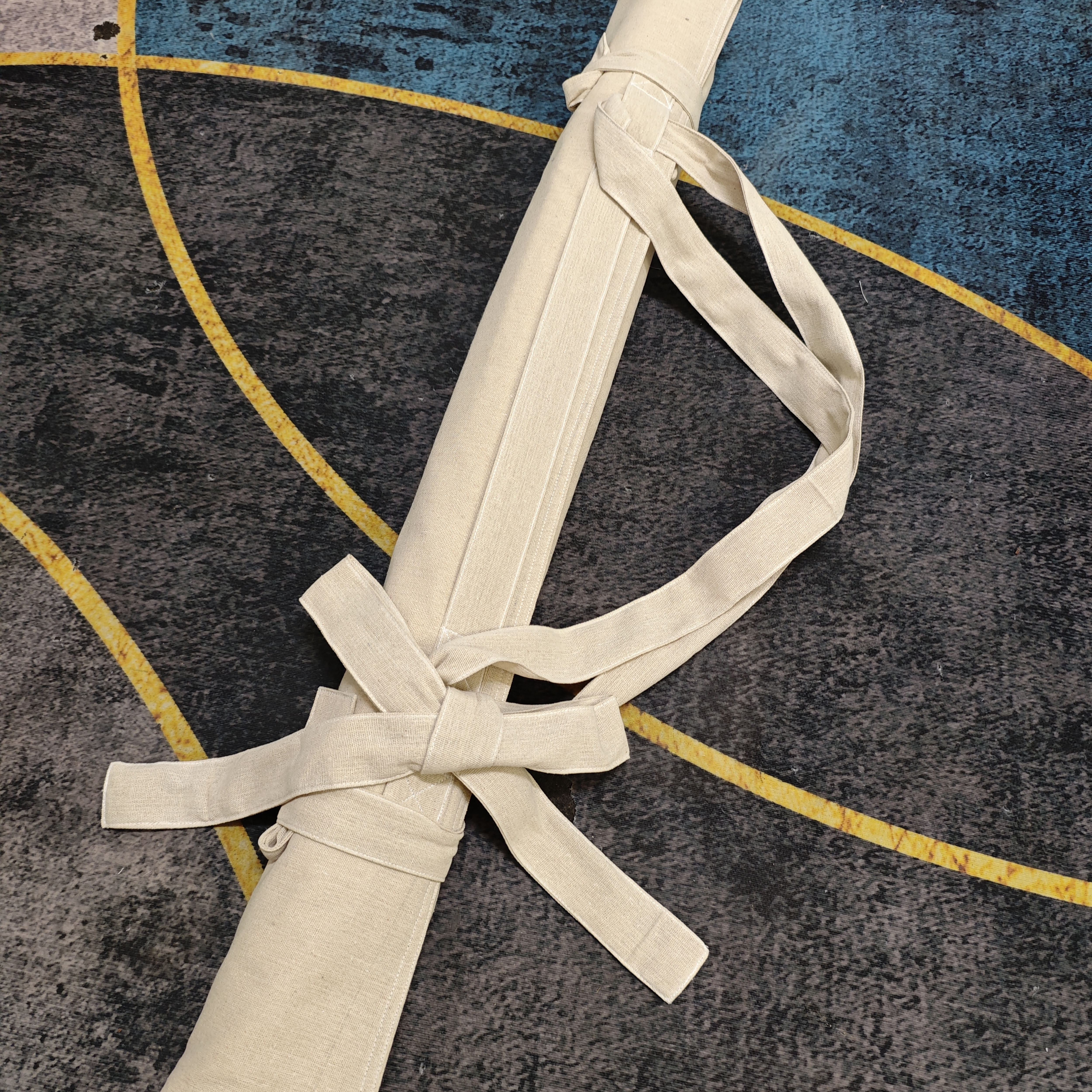 荼蘼 米色棉麻 多只装双层箫袋南箫尺八笛子袋乐器包可背带定制