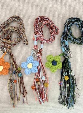 LYUMINA原创 花朵系列手工编织多功能手机挂链