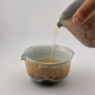 禾器手作手作分茶器苏打烧绿釉颜色釉公道杯古朴高温陶瓷茶器匀杯