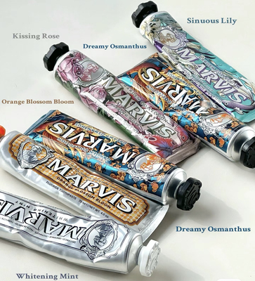 晨间的第一口清香！意大利Marvis玛尔仕花园香溢桂花薄荷牙膏75ml