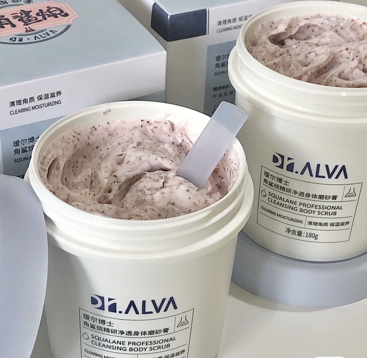 瑷尔博士磨砂膏角鲨烷烟酰胺身体嫩肤去角质全身清洁沐浴爱尔艾尔