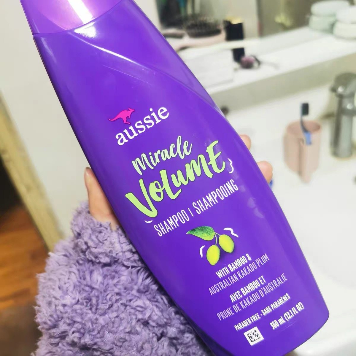 美国aussie袋鼠丰盈控油蓬松洗发水澳丝奇迹无硅油去屑止痒护发素