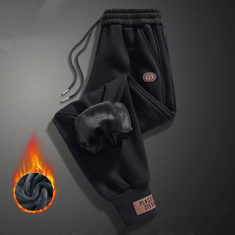 秋冬季新款裤子女士加绒加厚大码束脚宽松百搭休闲运动弹力长卫裤