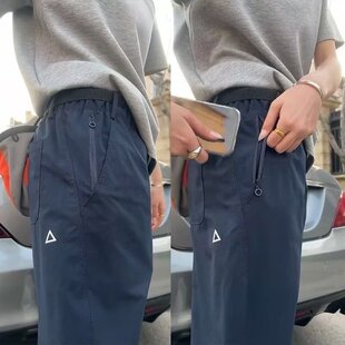 女人干活穿的耐磨耐脏工地防水速干休闲裤女透气夏季百搭运动长裤