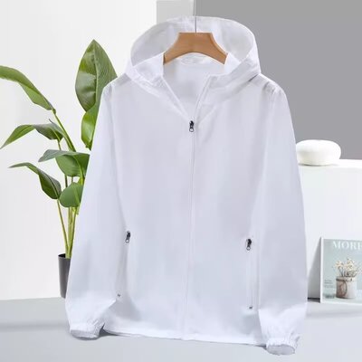 女人干活穿的夏季薄夹克女外套户外皮肤衣长袖透气防晒风衣钓鱼服