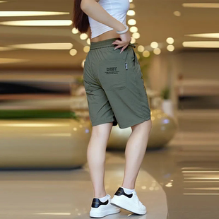 女薄款 設(shè)計(jì)感小眾寬松大碼 新款 運(yùn)動(dòng)休閑五分褲 子 短褲 清倉(cāng)撿漏夏季