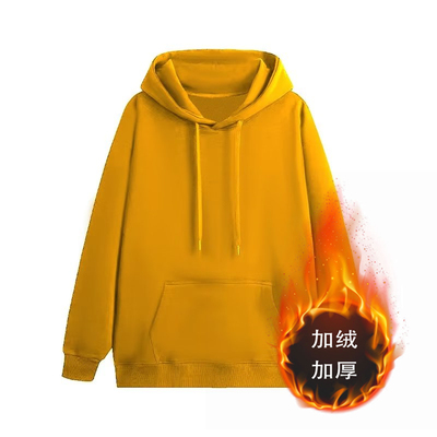 连帽卫衣女纯色帽衫2024新款上衣宽松打底衫加绒加厚休闲套头保暖