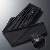 男女夏季 户外跑步运动裤 薄款 宽松大码 透气弹力束脚长裤 冰丝速干裤