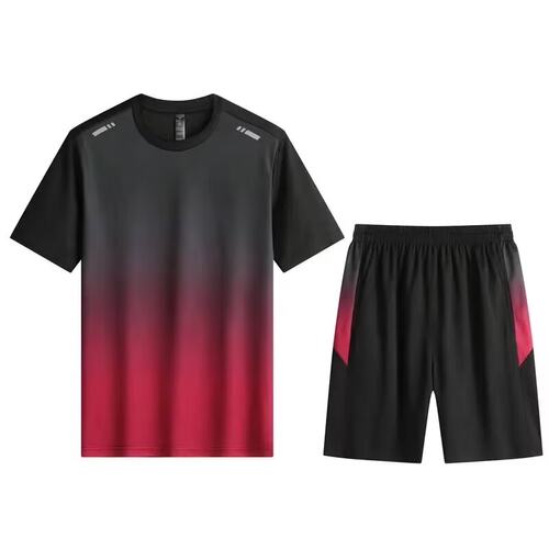 健身衣服女冰丝速干运动服套装夏季短袖晨跑步羽毛篮球训练房短裤