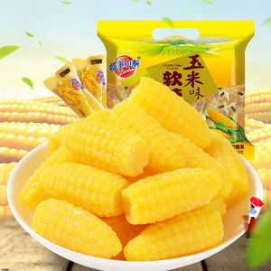 蜡笔小新418g玉米味软糖粟米软糖果儿童休闲零食解馋f