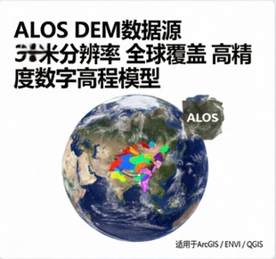 ALOS DEM/数字高程模型 全国一张图或者分省都有
