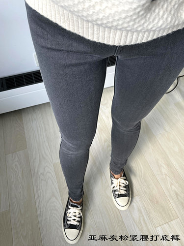 显瘦高腰紧身意大利C家9分打底裤