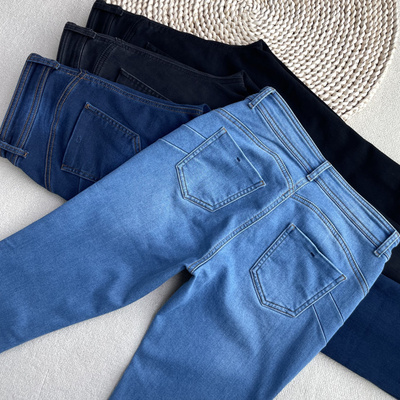 发热加绒保暖提臀弹力紧身牛仔裤