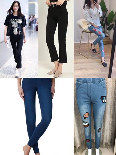 c家牛仔裤春夏高腰款女士skinny