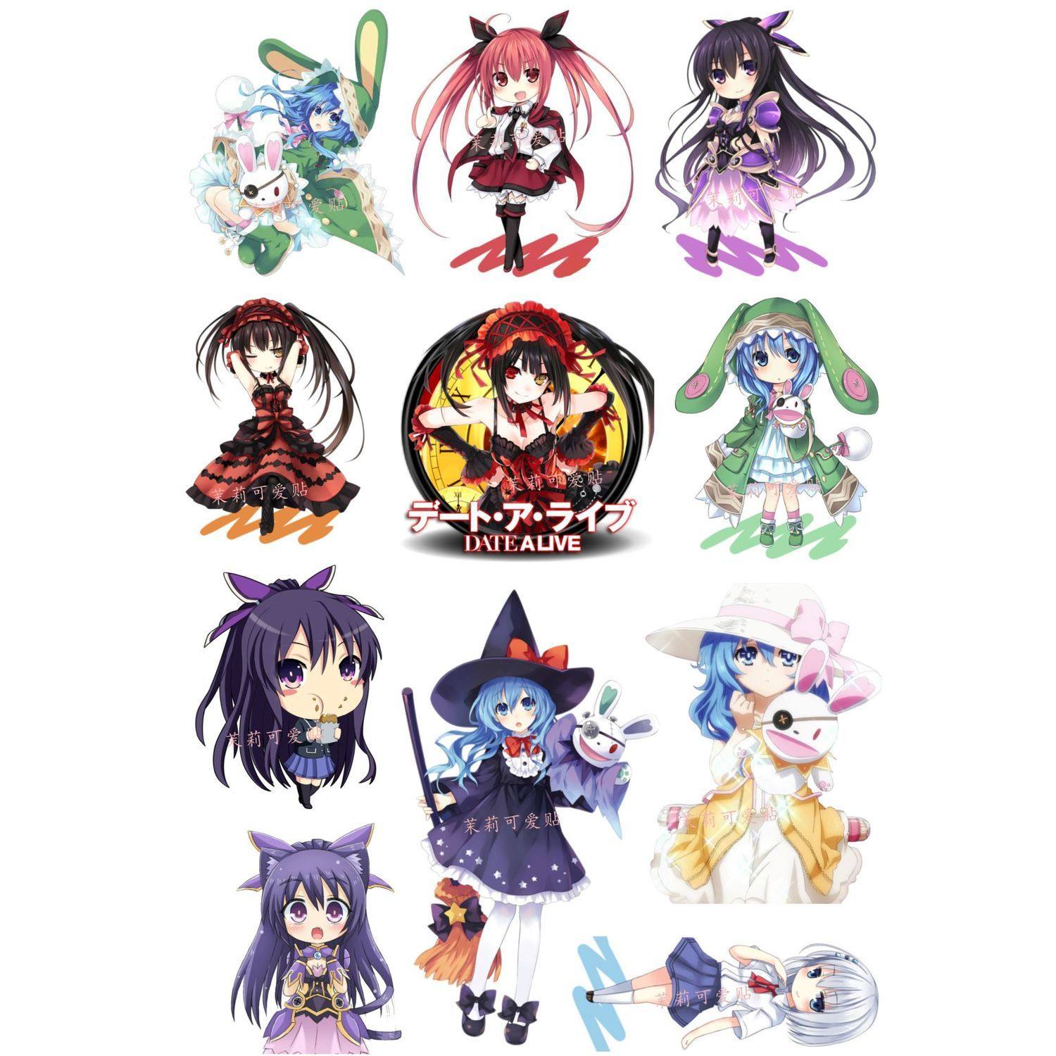 适用约会大作战四系乃时崎狂三可爱笔记本电脑手机二次元行李箱贴,模玩/动漫/周边/娃圈三坑/桌游,动漫挂件/文具,淘宝优惠券,粉丝福利购,淘宝优惠卷