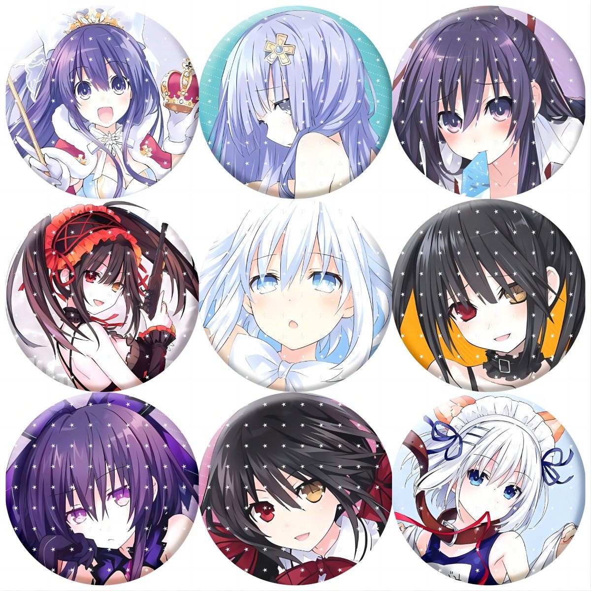 适用自制约会大作战COS公主鸢一吧唧琴里狂三徽章胸针周边挂痛包,模玩/动漫/周边/娃圈三坑/桌游,动漫挂件/文具,淘宝优惠券,粉丝福利购,淘宝优惠卷