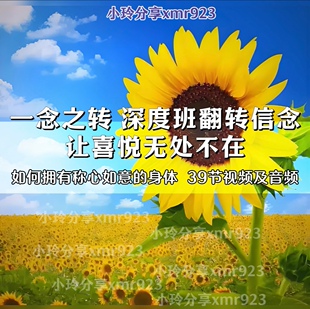 一念之转深度班翻转信念让喜悦无处不在一念之转协导师初级研修班