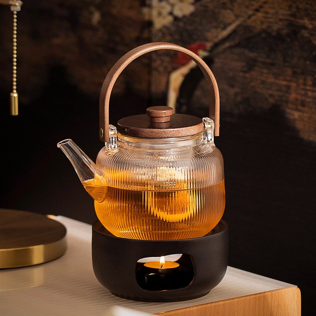 温茶炉小火炉陶瓷蜡烛底座保温加热水果花茶壶套温暖茶器围炉煮茶