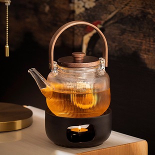 温茶炉小火炉陶瓷蜡烛底座保温加热水果花茶壶套温暖茶器围炉煮茶