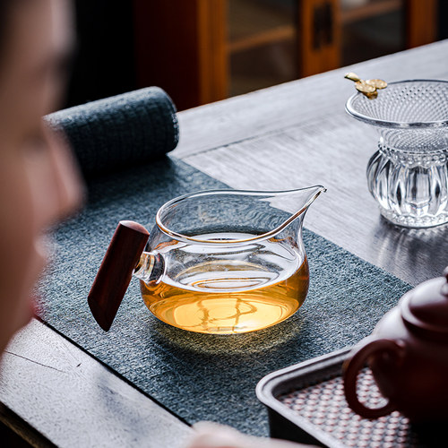 公道杯玻璃加厚耐热功夫茶具