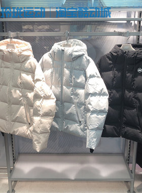 斯凯奇冬季防风连帽梭织羽绒服保暖外套女P424W005/男P424M016