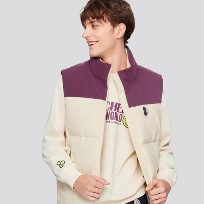 斯凯奇羽绒马甲百搭保暖