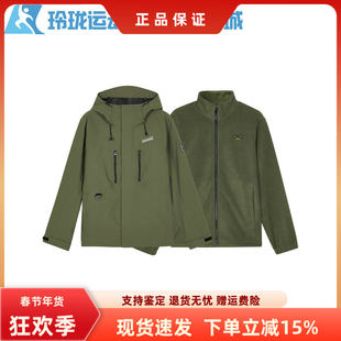 Skechers斯凯奇男士 梭织连帽外套L324M148 冬摇粒绒保暖针织外套