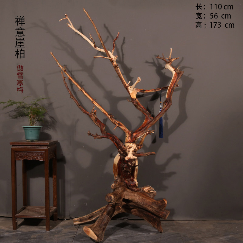 太行崖柏落地大摆件 天然随型 屏风 室内造景 展厅装饰茶室发财树