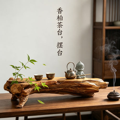 香柏木根雕中式复古茶台底座