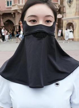 口罩防晒口罩遮阳面纱透气