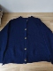 清 复古藏蓝色圆领针织开衫 外套女秋冬款 特价 胸围102 衣长58