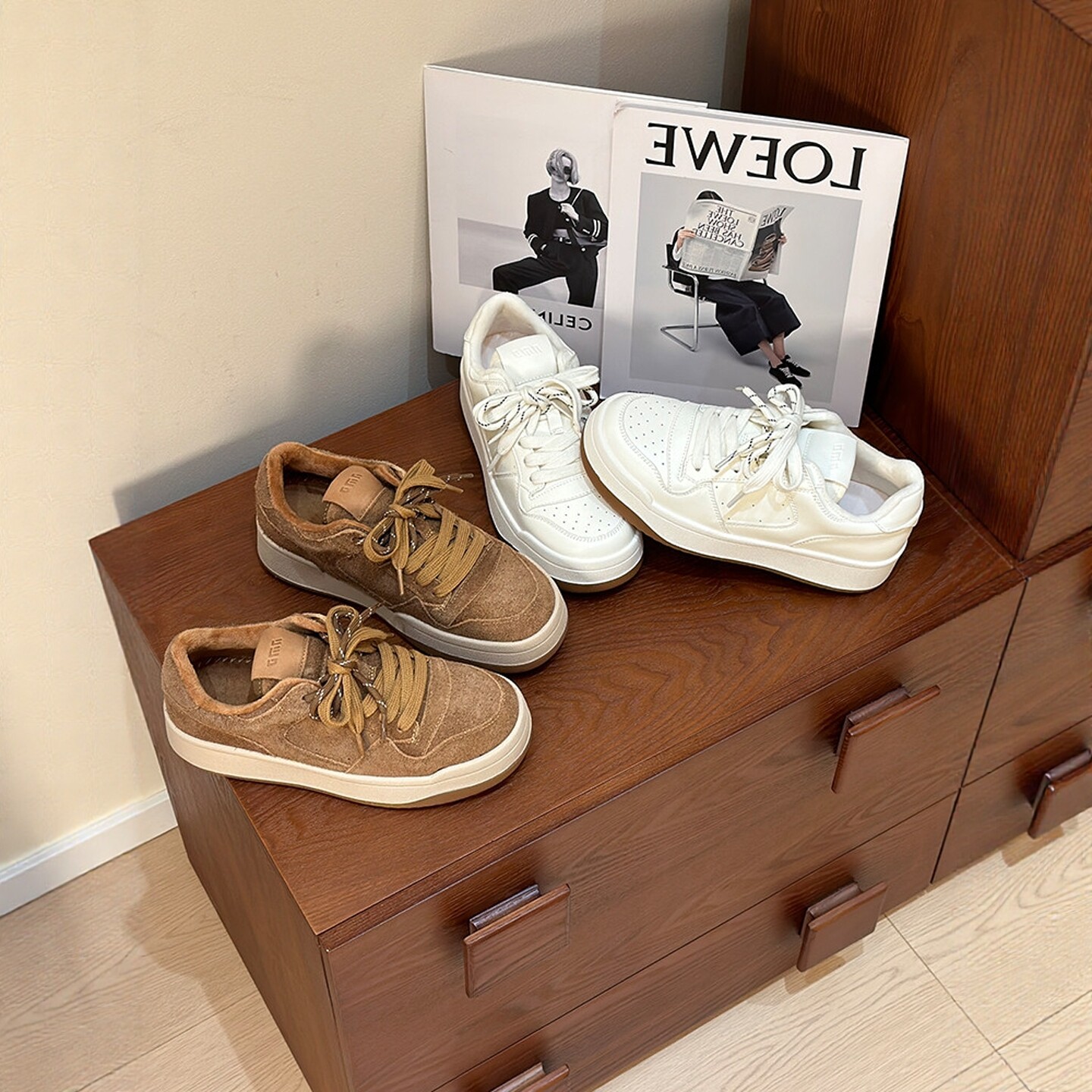 厚底经典小白鞋女款2026秋冬新款显脚小真皮学生百搭休闲运动板鞋