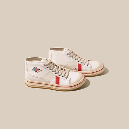 7cm内增高帆布鞋女2026春季新款复古百搭拼色时尚运动休闲高帮鞋