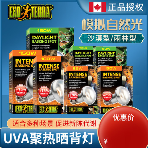 希瑾陆龟水龟爬虫UVA日灯加热灯西谨日光灯蜥蜴白天加温晒背灯泡