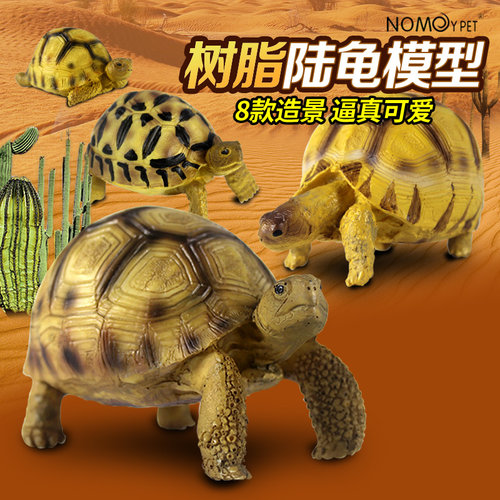 陆龟模型 Q版模型 亚达/苏 卡/星龟/辐射/豹龟 仿真陆龟模型摆件