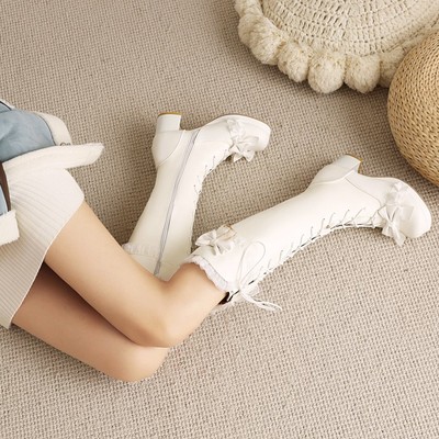 原创洛丽塔lolita萝莉软妹高筒靴