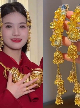 超仙易梦玲同款民族风精致边夹灵动蜻蜓额饰复古发夹晨袍旗袍头饰