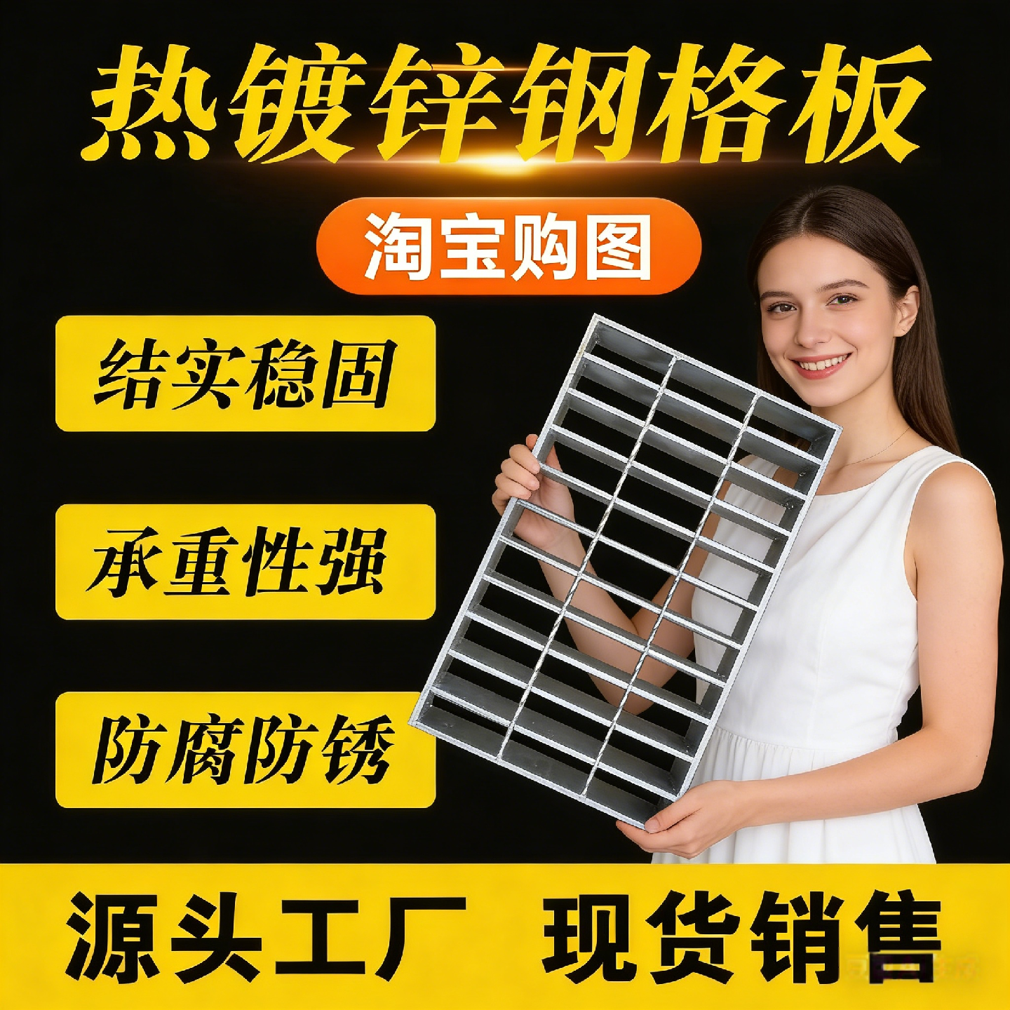 镀锌热钢格栅钢格板水沟盖板排水篦子不锈钢网格板下水道格栅板,基础建材,排水沟槽/盖板,淘宝优惠券,粉丝福利购,淘宝优惠卷