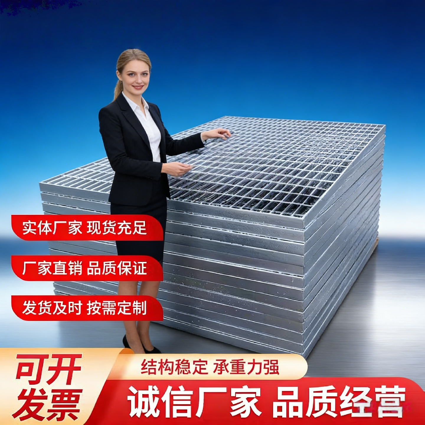 镀锌钢格板不锈钢格栅热浸锌格栅平台检修光伏踏步栅格板地沟盖板,基础建材,排水沟槽/盖板,淘宝优惠券,粉丝福利购,淘宝优惠卷