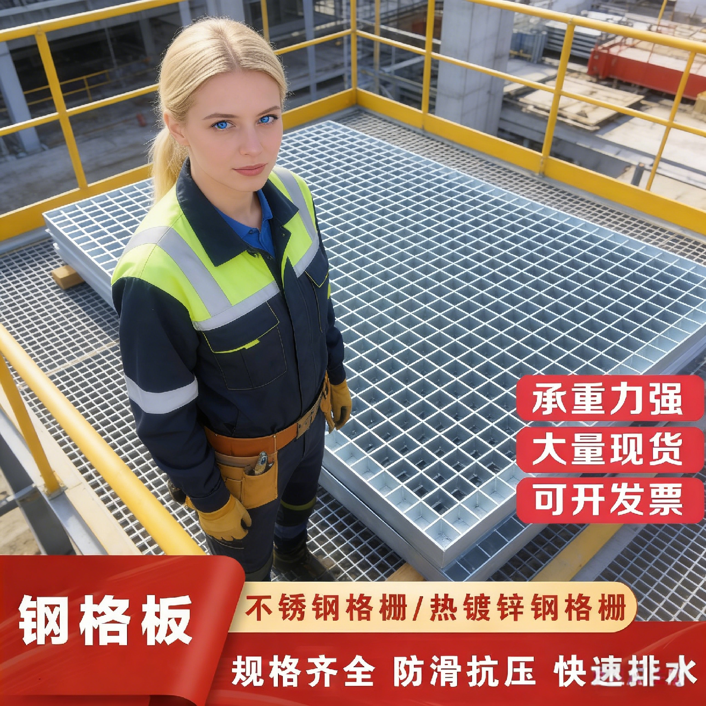 热镀锌格栅板光伏平台检修走到板镀锌钢格板洗车地格栅排水沟盖板,基础建材,排水沟槽/盖板,淘宝优惠券,粉丝福利购,淘宝优惠卷