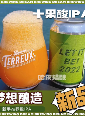 【新品现货】梦想酿造 LET IT BE！2022十果酸IPA精酿啤酒330ml