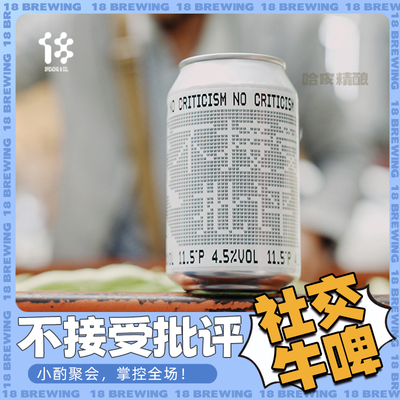 拾捌精酿不接受批评IPA精酿啤酒